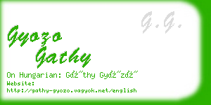 gyozo gathy business card